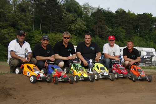 v.L. Rainer Jooss, Ronald Grassi, Martin Hörmann, Michael Keß, Peter Fontain, Thomas Birk